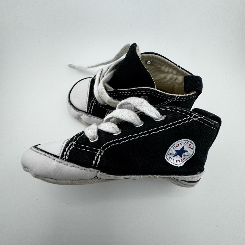 Converse Baby Black and White Sneakers